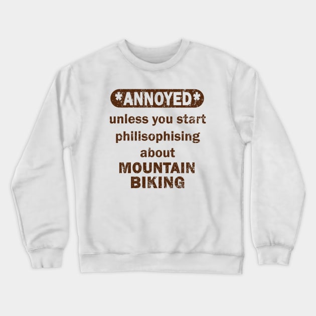 Mountain biking trail girls bike accessories Crewneck Sweatshirt by FindYourFavouriteDesign